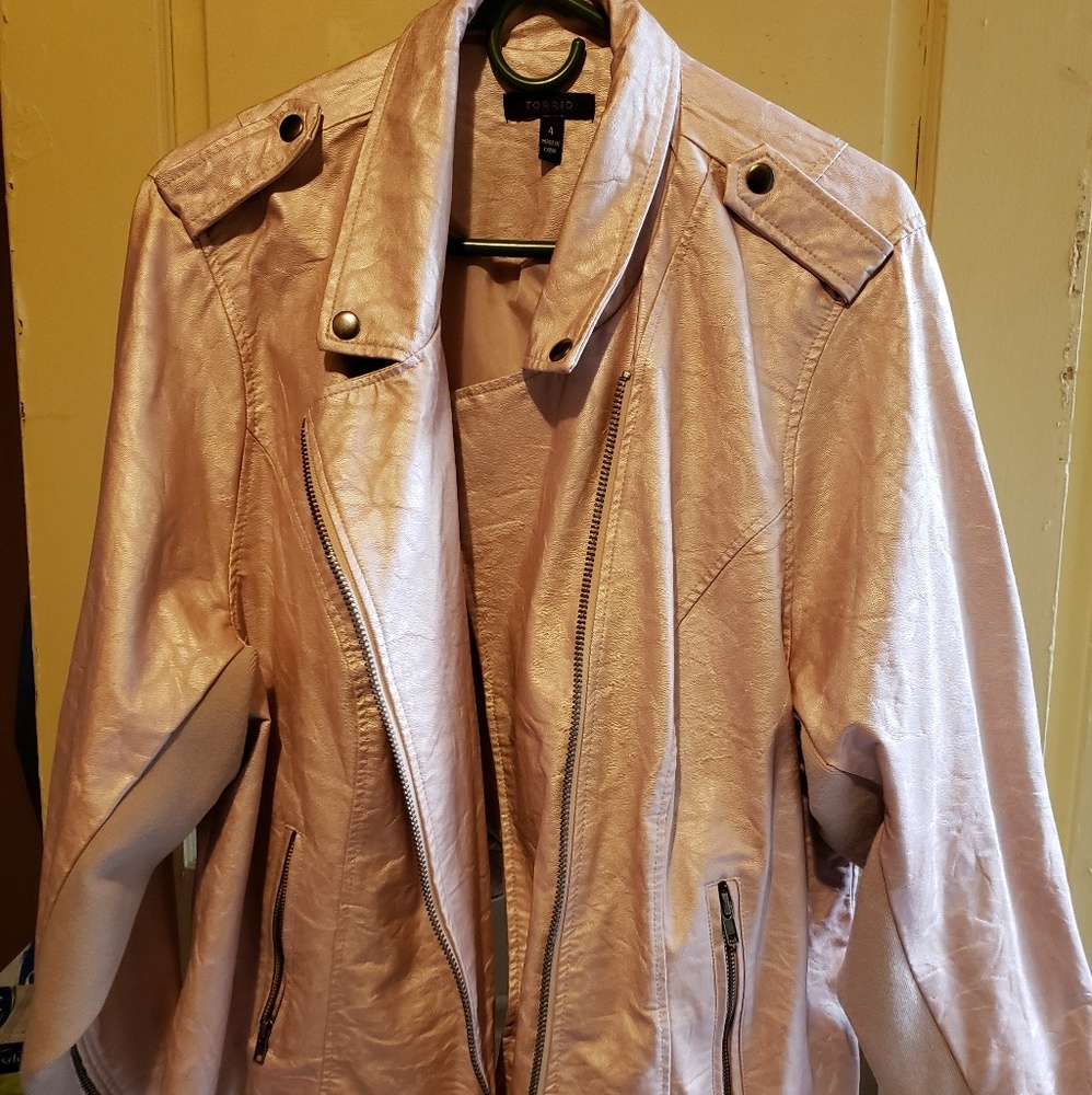 Torrid pink shimmering jacket